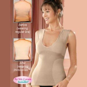 NWOT Cass Invisibellas Fit & Flatter V-neck Shaping Cami by Cass Luxury 1540